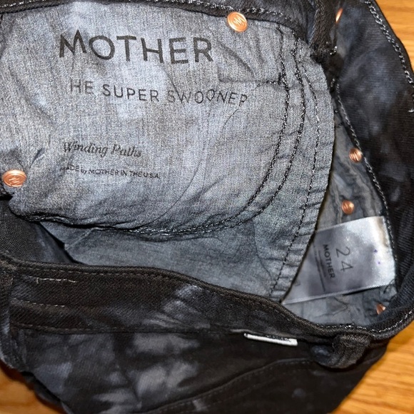 NWT MOTHER Superior High Rise Skinny The Super Swooner in Winding Paths 24 or 31 - Picture 7 of 17